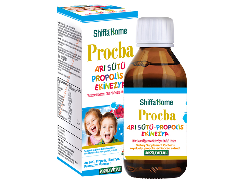 AKSUVİTAL PROCBA ARI SÜTÜ PROPOLİS EKİNEZYA EKSTRESİ İÇEREN SIVI TAKVİYE EDİCİ GIDA