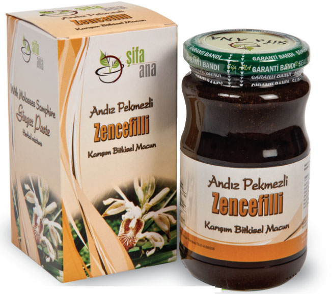 ŞİFA ANA ANDIZ PEKMEZLİ ZENCEFİLLİ BİTKİSEL KARIŞIM MACUN
