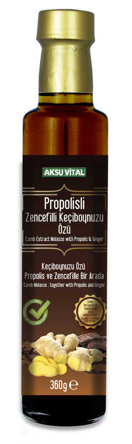 AKSUVİTAL PROPOLİSLİ ZENCEFİLLİ KEÇİ BOYNUZU ÖZÜ
